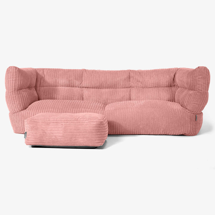 3-Sitzer Albert Sitzsacksofa 2.0 - Cord Pfirsich 02