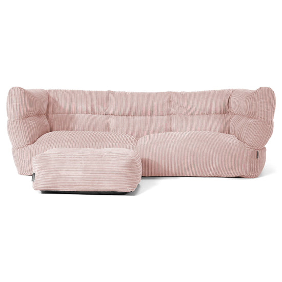 3-Sitzer Albert Sitzsacksofa 2.0 - Cord Rosa 02