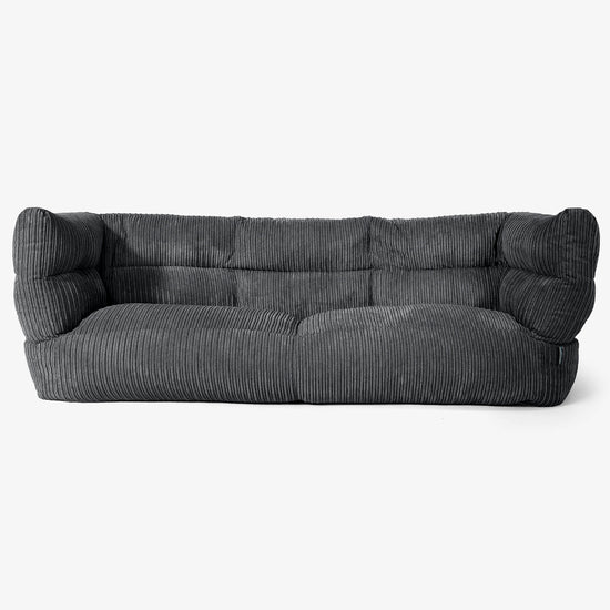 3-Sitzer Albert Sitzsacksofa 2.0 - Cord Schwarz 01