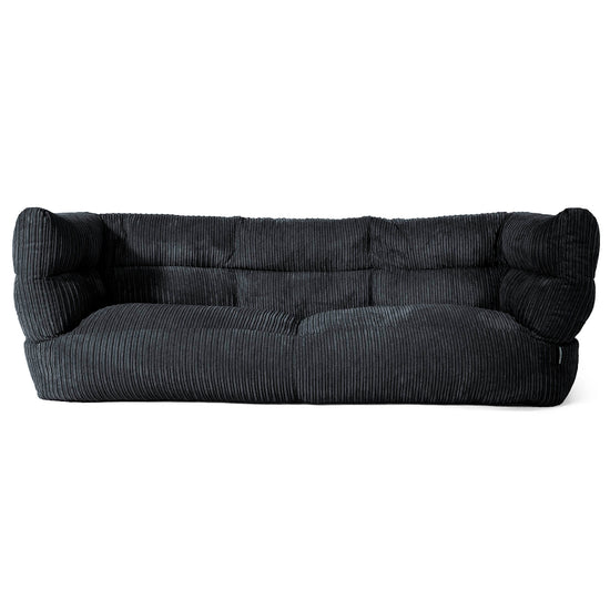 3-Sitzer Albert Sitzsacksofa 2.0 - Cord Schwarz 01