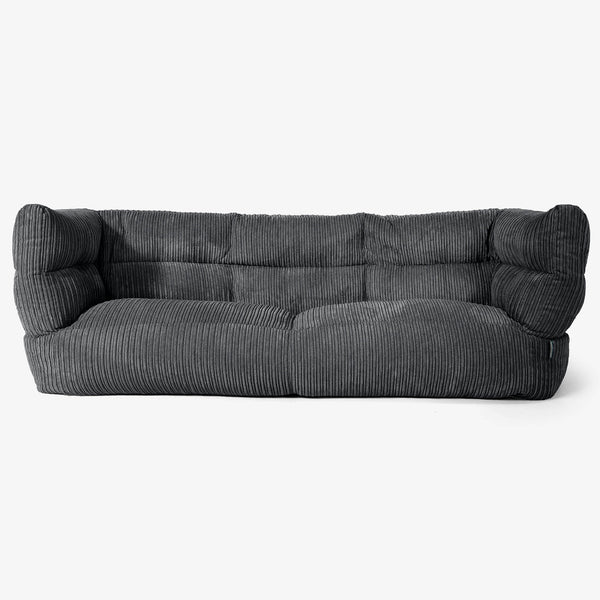 3-Sitzer Albert Sitzsacksofa 2.0 - Cord Schwarz 01