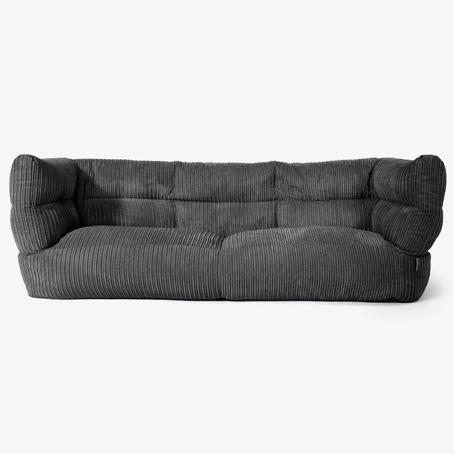 3-Sitzer Albert Sitzsacksofa 2.0 - Cord Schwarz 01