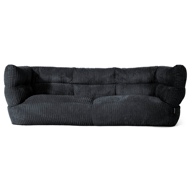 3-Sitzer Albert Sitzsacksofa 2.0 - Cord Schwarz 01