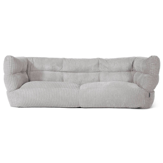3-Sitzer Albert Sitzsacksofa 2.0 - Cord Silbergrau 01