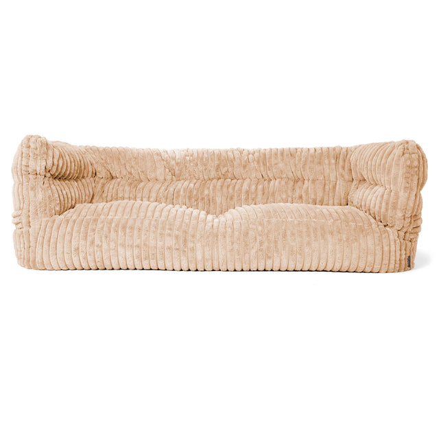 3-Sitzer Albert Sitzsacksofa 2.0 - Ultra Plüsch Cord Pfirsich 01