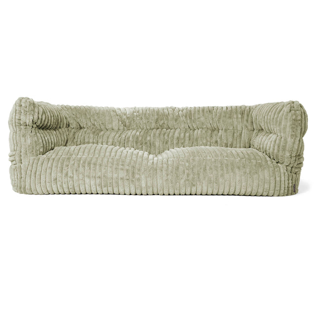 3-Sitzer Albert Sitzsacksofa 2.0 - Ultra Plüsch Cord Salbeigrün 01