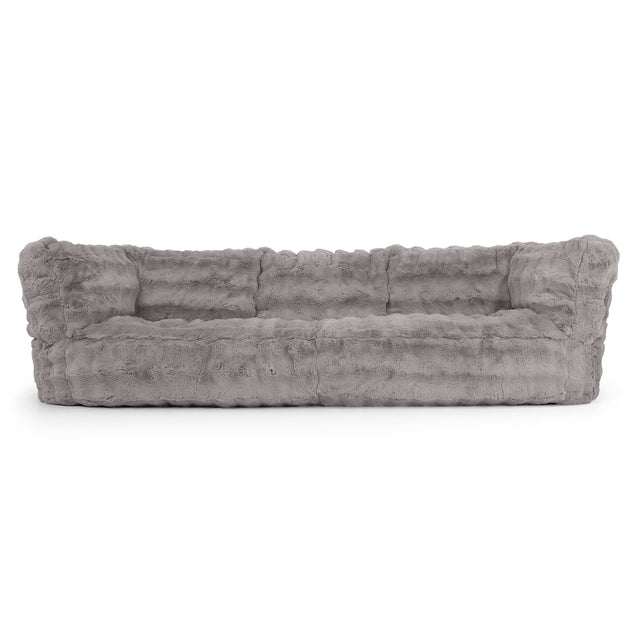 3-Sitzer Albert Sitzsacksofa - Bubble Pelz Grau 01