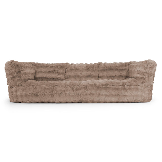 3-Sitzer Albert Sitzsacksofa - Bubble Pelz Nerzfarben 01
