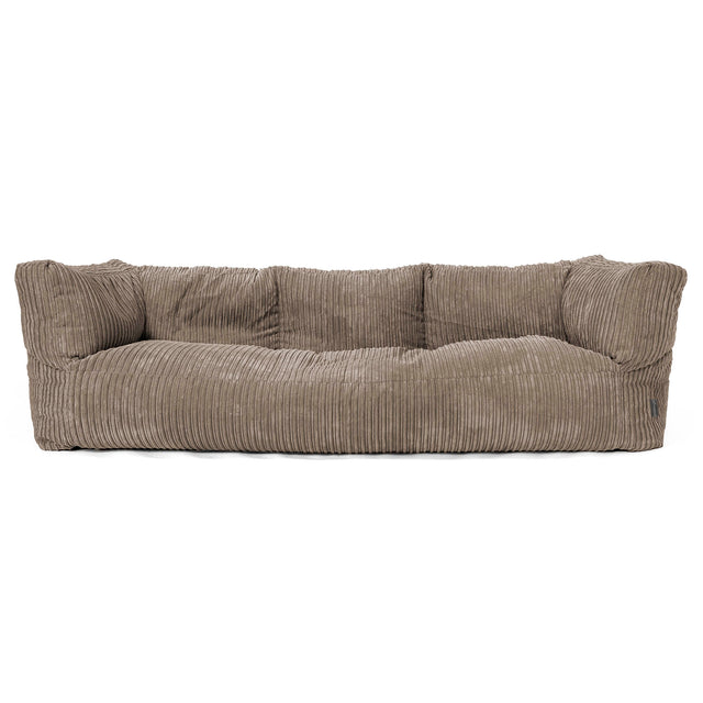 3-Sitzer Albert Sitzsacksofa - Cord Beigegrau 01