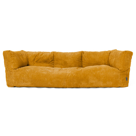 3-Sitzer Albert Sitzsacksofa - Cord Goldhonig 01