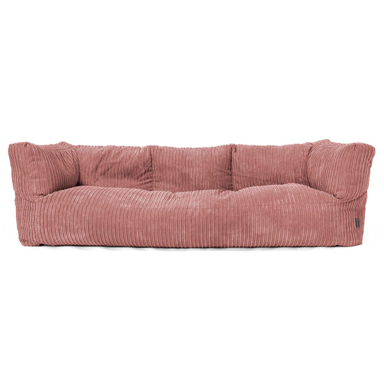 3-Sitzer Albert Sitzsacksofa - Cord Pfirsich 01