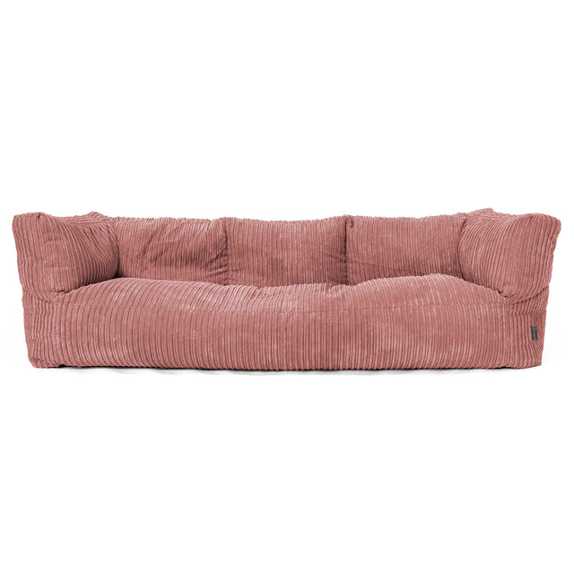3-Sitzer Albert Sitzsacksofa - Cord Pfirsich 01