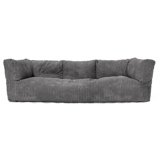 3-Sitzer Albert Sitzsacksofa - Cord Schiefergrau 01
