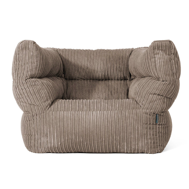 Albert Sitzsack Ohrensessel 2.0 - Cord Beigegrau 01