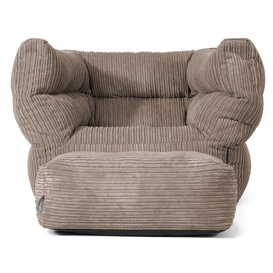 Albert Sitzsack Ohrensessel 2.0 - Cord Beigegrau 02