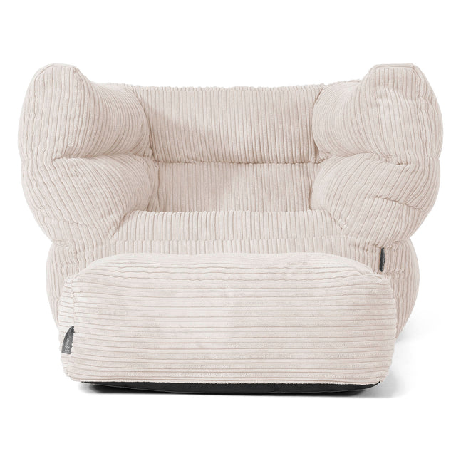 Albert Sitzsack Ohrensessel 2.0 - Cord Elfenbein 02