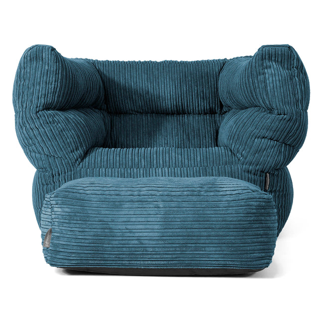 Louis Sitzsack Ohrensessel - Cord Marineblau
