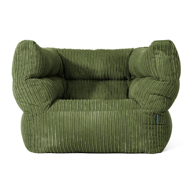 Albert Sitzsack Ohrensessel 2.0 - Cord Nadelwaldgrün 01
