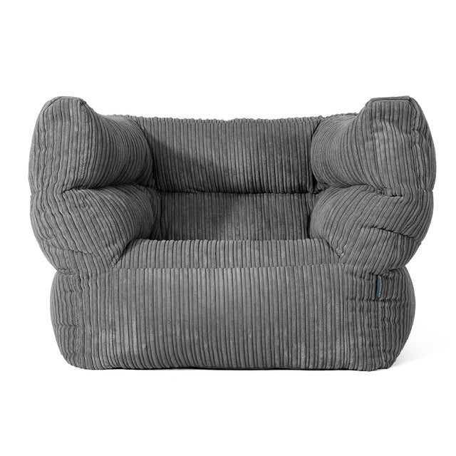Albert Sitzsack Ohrensessel 2.0 - Cord Schiefergrau 01