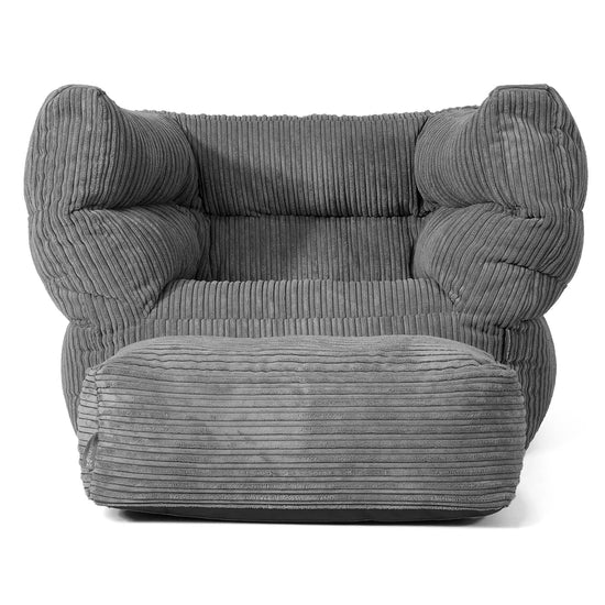 Albert Sitzsack Ohrensessel 2.0 - Cord Schiefergrau 02