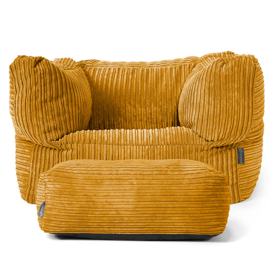 Albert Sitzsack Ohrensessel - Cord Goldhonig 02