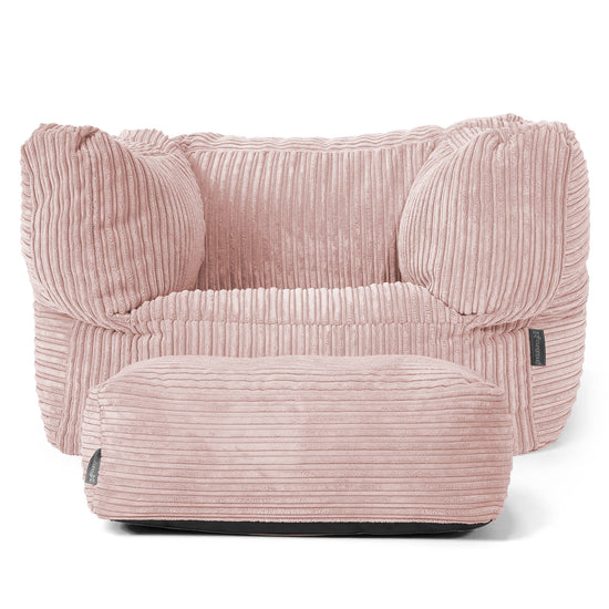 Albert Sitzsack Ohrensessel - Cord Rosa 02