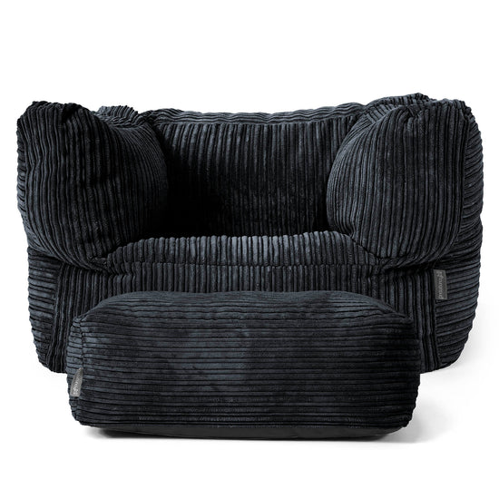 Albert Sitzsack Ohrensessel - Cord Schwarz 02