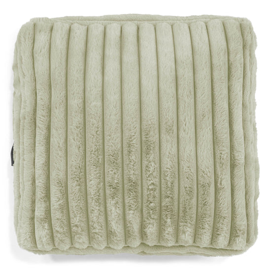 Sitzkissen - Ultra Plüsch Cord Salbeigrün 02