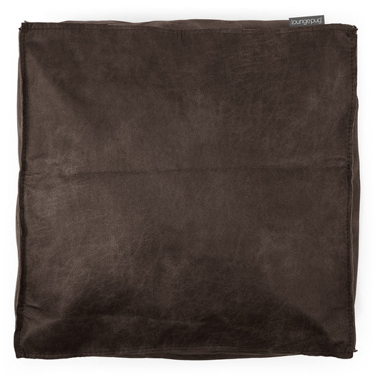 Sitzkissen - Vintage Leder Schiefergrau 02