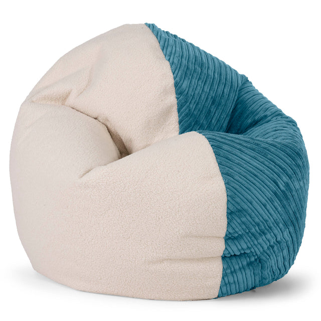 Junior Flexiforma Kinder Sitzsackstuhl 2-14 Jahre Ersatz Bezug - Bouclé & Cord 01