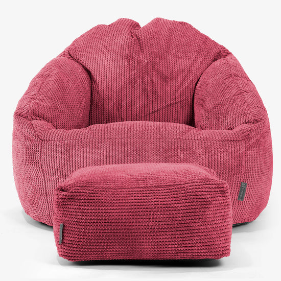 Bubble Sitzsack Sessel - Pom-Pom Pastellrot 02