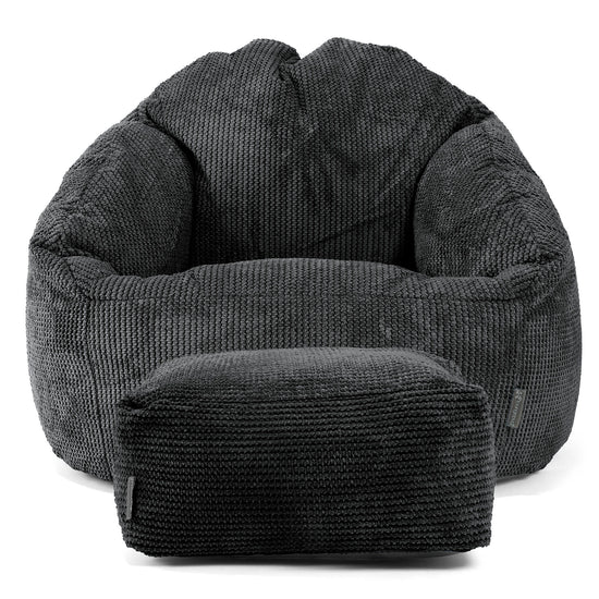 Bubble Sitzsack Sessel - Pom-Pom Schwarz 02