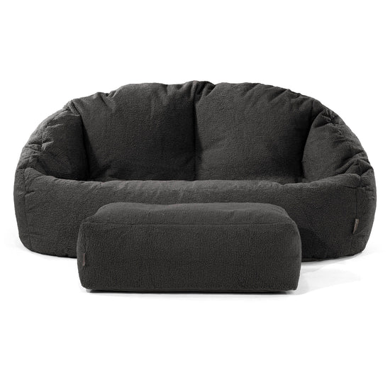 Bubble Sitzsack Sofa - Bouclé Graphitgrau 02