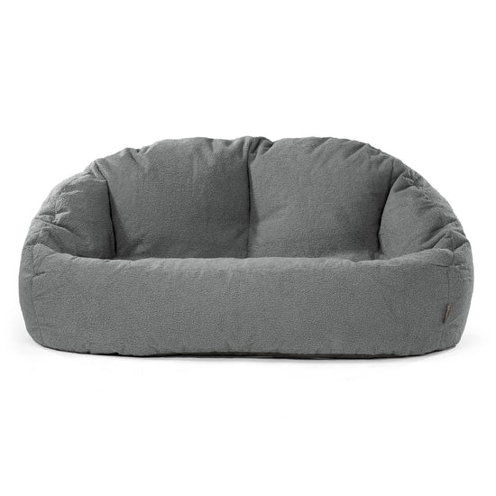 Bubble Sitzsack Sofa - Bouclé Grau 01