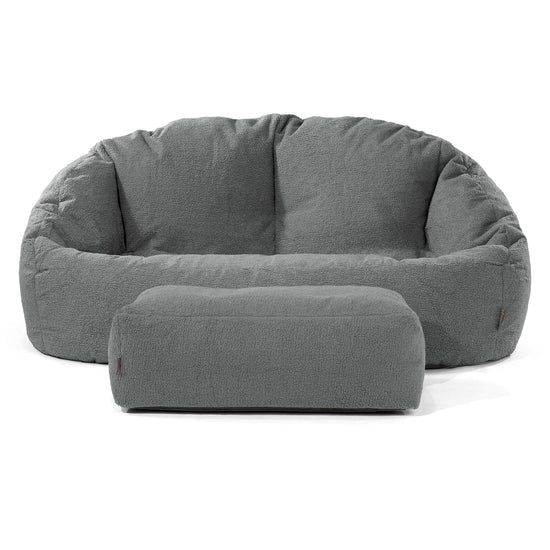 Bubble Sitzsack Sofa - Bouclé Grau 02
