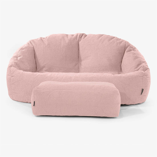 Bubble Sitzsack Sofa - Bouclé Pink 02