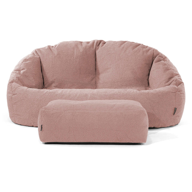 Bubble Sitzsack Sofa - Bouclé Pink 02