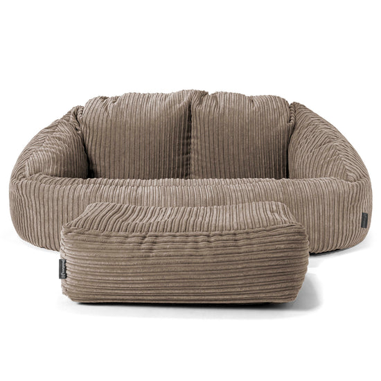 Bubble Sitzsack Sofa - Cord Beigegrau 02