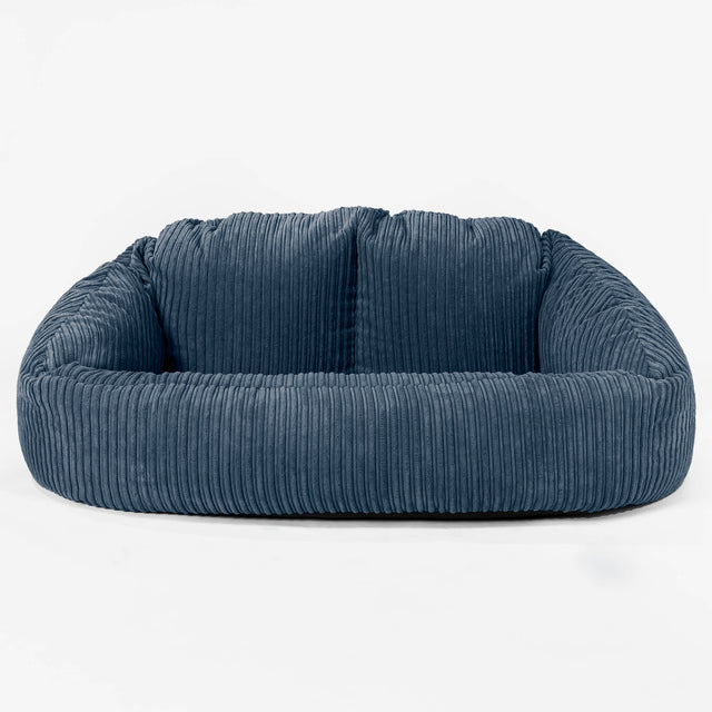 Bubble Sitzsack Sofa - Cord Marineblau 01