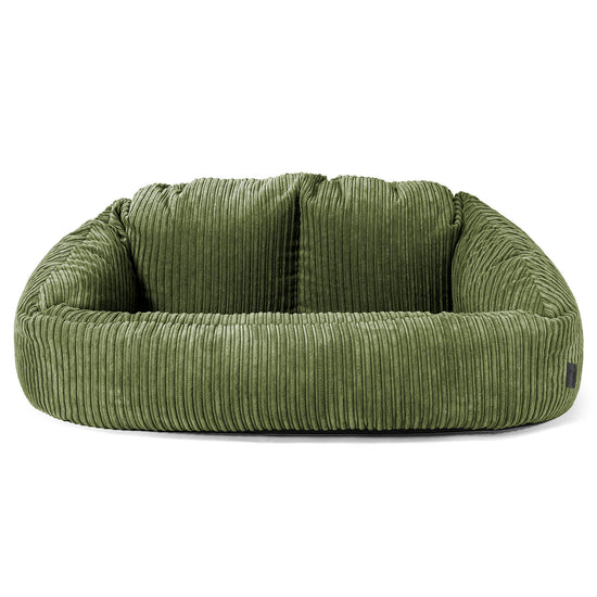 Bubble Sitzsack Sofa - Cord Nadelwaldgrün 01