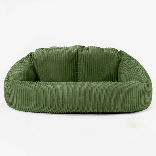 Bubble Sitzsack Sofa - Cord Nadelwaldgrün 01