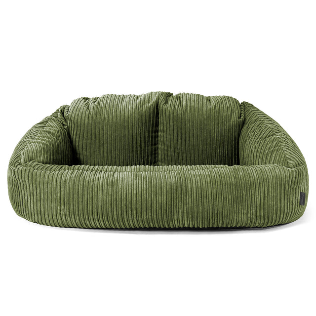 Bubble Sitzsack Sofa - Cord Nadelwaldgrün 01