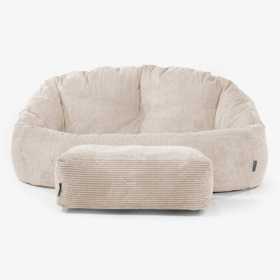 Bubble Sitzsack Sofa - Pom-Pom Creme 02
