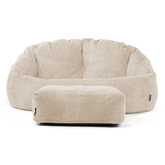 Bubble Sitzsack Sofa - Pom-Pom Creme 02