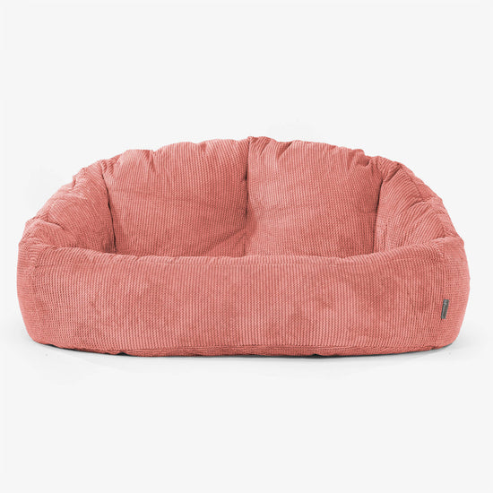 Bubble Sitzsack Sofa - Pom-Pom Kürbisorange 01