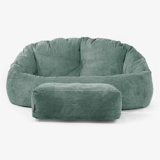 Bubble Sitzsack Sofa - Pom-Pom Moosgrün 02