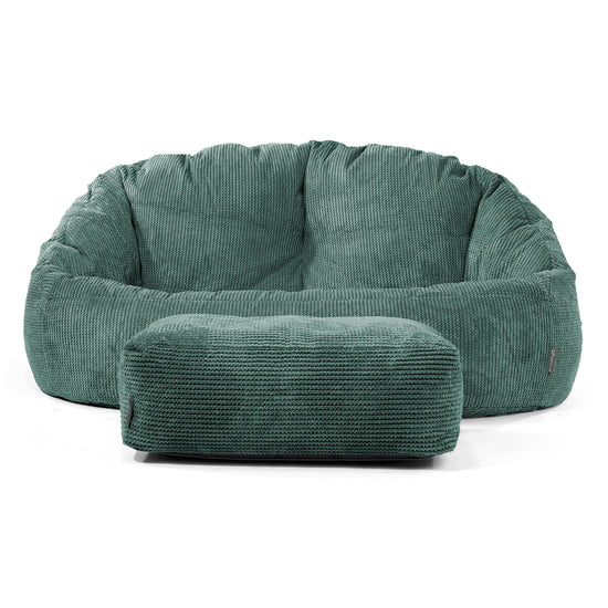Bubble Sitzsack Sofa - Pom-Pom Moosgrün 02