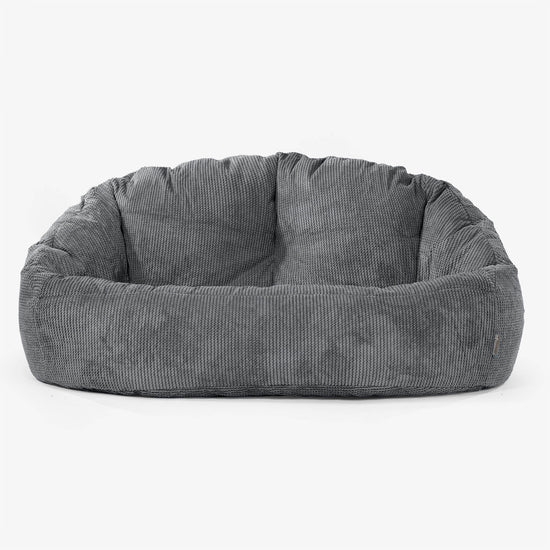 Bubble Sitzsack Sofa - Pom-Pom Schwarz 01