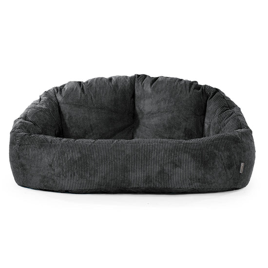 Bubble Sitzsack Sofa - Pom-Pom Schwarz 01