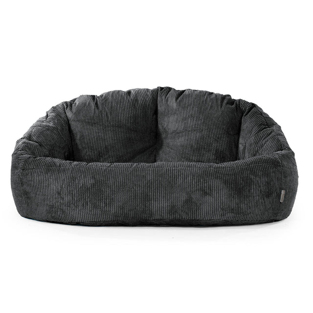 Bubble Sitzsack Sofa - Pom-Pom Schwarz 01